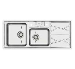 سینک استیل توکار میکس پلاس  مدل 8041P45